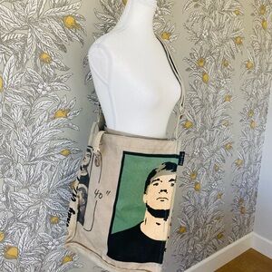 ANDY WARHOL SELF PORTRAIT “I AM A DEEPLY SUPERFICIAL PERSON" TOTE BAG No Charm